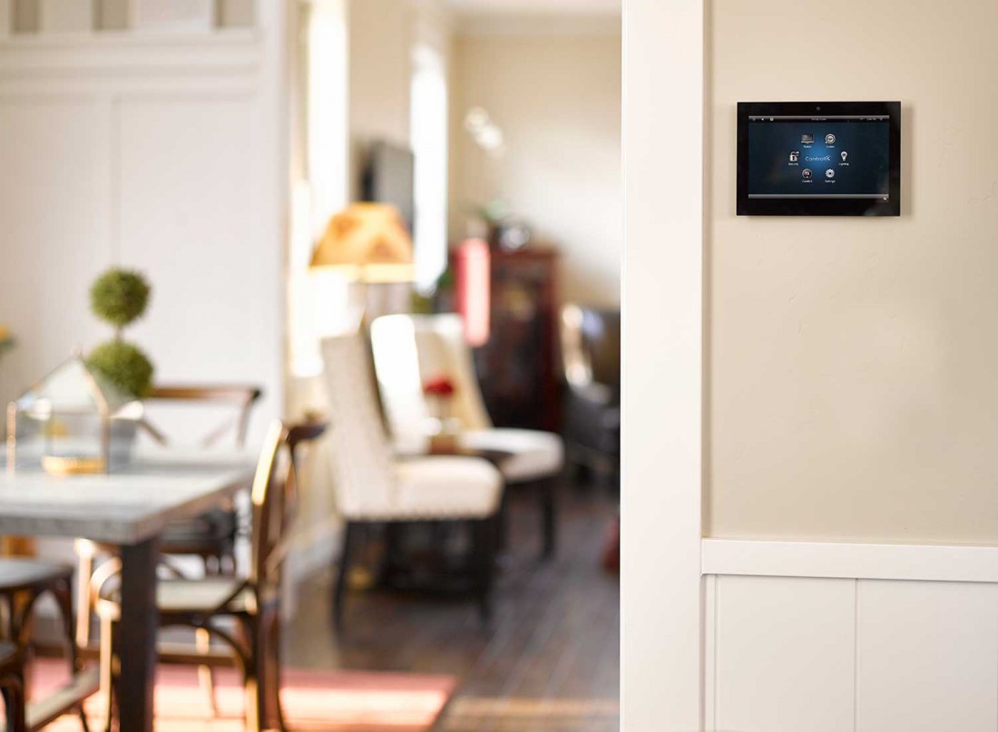 Tablet Control in Living Room